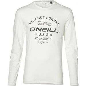 O'Neill LM STAY OUT L/SLV T-SHIRT biela M - Pánske tričko s dlhým rukávom