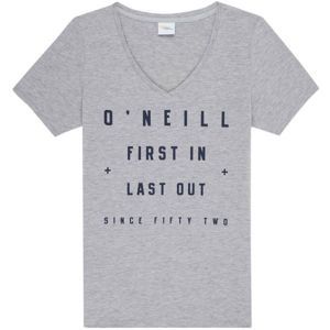 O'Neill LW FIRST IN, LAST OUT T-SHIRT šedá S - Dámske tričko