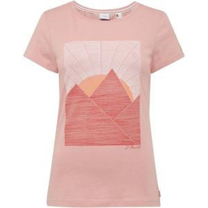 O'Neill LW ARIA T-SHIRT Dámske tričko, ružová,biela, veľkosť