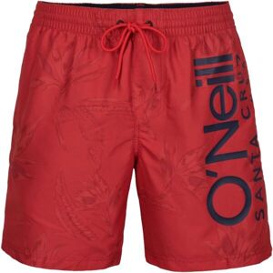 O'Neill CALI FLORAL SHORTS Pánske plavecké šortky, červená, veľkosť S