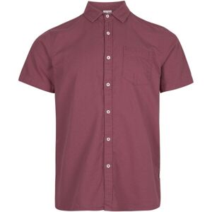 O'Neill CHAMBRAY SHIRT Pánska košeľa s krátkym rukávom, vínová, veľkosť L