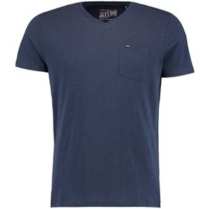 O'Neill LM JACKS BASE V-NECK T-SHIRT tmavo modrá L - Pánske tričko