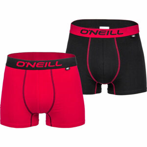O'Neill BOXER PLAIN 2PACK červená L - Pánske boxerky