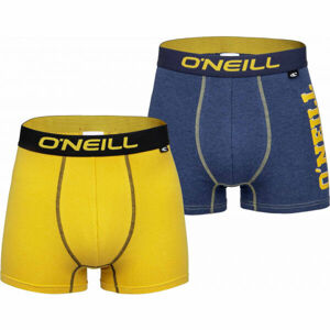 O'Neill BOXER SIDE LOGO&PLAIN 2PACK žltá M - Pánske boxerky