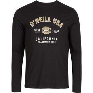 O'Neill STATE L/SLV T-SHIRT Pánske tričko s dlhým rukávom, čierna, veľkosť XS