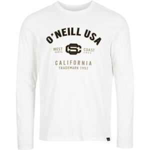 O'Neill STATE L/SLV T-SHIRT Pánske tričko s dlhým rukávom, biela, veľkosť L