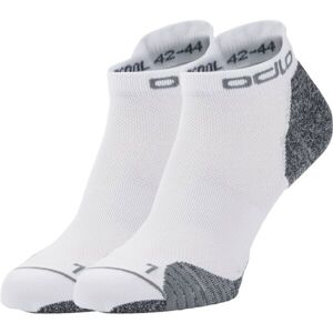 Odlo CERAMICOOL RUN 2 PACK SOCKS SHORT Ponožky, biela, veľkosť 42-44