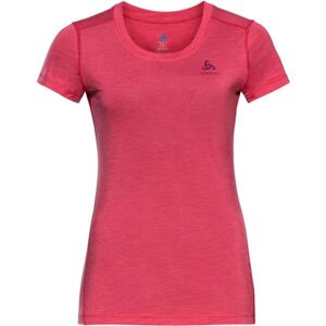 Odlo MERINO 130 BI TOP CREW NECK S/S Dámske tričko s krátkym rukávom, ružová, veľkosť M