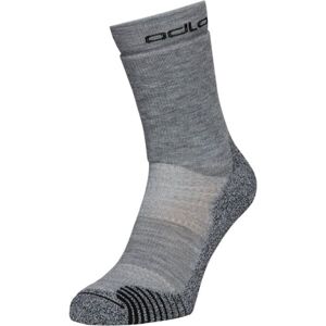 Odlo SOCKS CREW ACTIVE WARMHIKING Merino ponožky, sivá, veľkosť 45-47