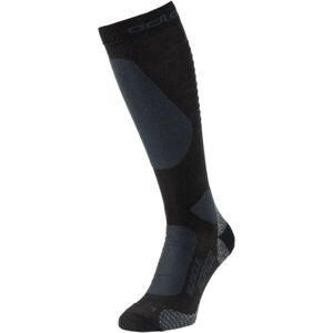 Odlo SOCKS OVER CALF PRIMALOFTMUSCLE FORCE W Kompresné lyžiarske ponožky, čierna, veľkosť 42-44