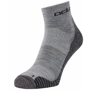 Odlo ACTIVE WARMHIKE SOCK QUARTER Turistické ponožky, sivá, veľkosť 39-41