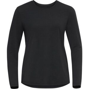 Odlo T-SHIRT CREW NECK L/S HALDEN Dámske tričko s dlhým rukávom, čierna, veľkosť XL