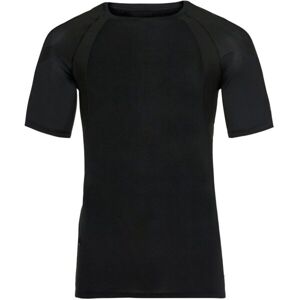 Odlo CREW NECK S/S ACTIVESPINE Pánske bežecké tričko, čierna, veľkosť L