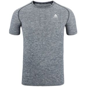 Odlo CREW NECK S/S ESSENTIAL SEAMLESS Pánske bežecké tričko, sivá, veľkosť L