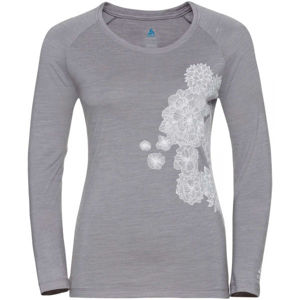 Odlo WOMEN'S T-SHIRT CREW NECK L/S CONCORD sivá XS - Dámske tričko