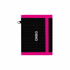 Oxybag OXY DOTS Dievčenská peňaženka, čierna,ružová,biela, veľkosť