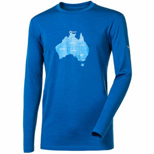 Progress MAGAR TREK Pánske Merino tričko, modrá, veľkosť XXL