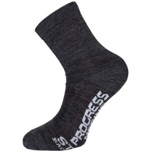 Progress MANAGER MERINO LITE Ponožky s merino vlnou, čierna, veľkosť 6-8