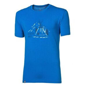 PROGRESS PIONEER TEEPEE Pánske tričko s bambusom, modrá, veľkosť L