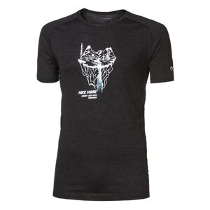 Progress TASMAN Pánske tričko z Merina, čierna, veľkosť XL