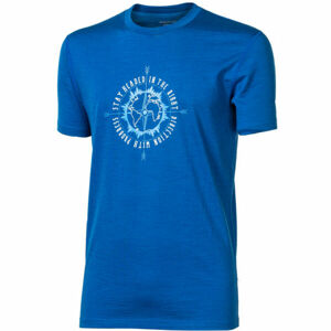 Progress SULLAN COMPASS Pánske Merino tričko, modrá, veľkosť M