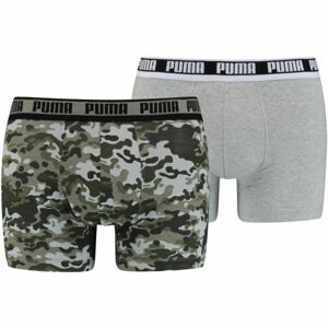Puma MEN CAMO BOXER 2P  M - Pánske boxerky