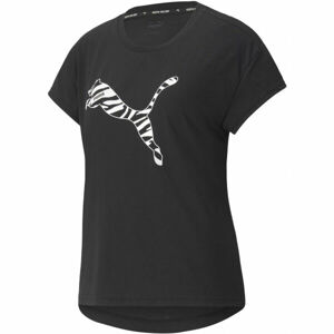 Puma MODERN SPORTS TEE Dámské triko, čierna,biela, veľkosť