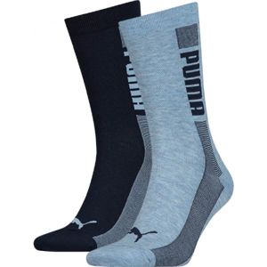 Puma SOCK 2P UNISEX PROMO modrá 35 - 38 - Unisex ponožky