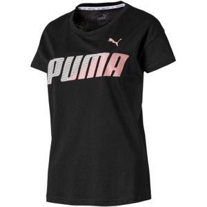 Puma MODERN SPORT GRAPHIC TEE čierna XS - Dámske športové tričko