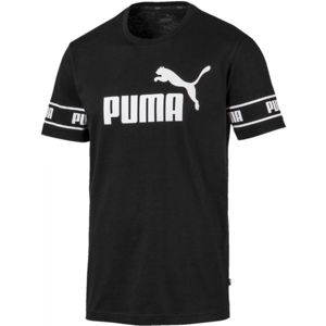 Puma AMPLIFIED BIG LOGO TEE čierna XL - Pánske tričko