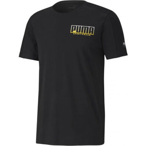 Puma ATHLETICS ADVANCED TEE Pánske tričko, čierna, veľkosť M