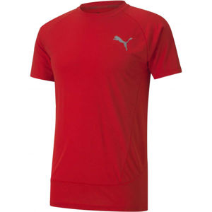 Puma EVOSTRIPE  TEE Pánske športové tričko, červená, veľkosť
