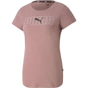 Puma REBEL GRAPHIC TEE Dámske tričko, ružová,biela,čierna, veľkosť