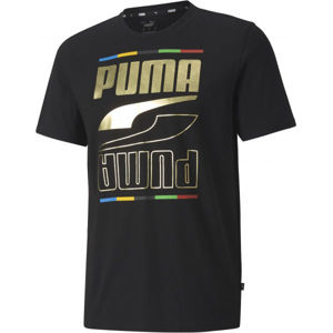 Puma REBEL TEE V CONTINENTS  S - Pánske športové tričko