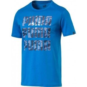 Puma 3X3 TEE modrá S - Pánske tričko
