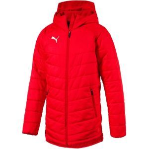 Puma LIGA SIDELINE BENCH JACKET červená L - Pánska zimná bunda