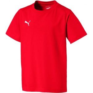 Puma LIGA CASUALS TEE JR červená 164 - Chlapčenské tričko na voľný čas