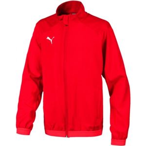 Puma LIGA SIDELINE JACKET JR Chlapčenská  športová bunda, červená, veľkosť 164