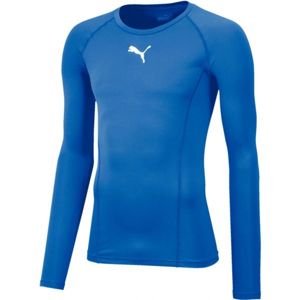 Puma LIGA BASELAYER TEE LS tmavo modrá XS - Pánske funkčné tričko