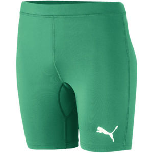 Puma LIGA BASELAYER SHORT TIGH JR Detské športové šortky, zelená, veľkosť 128