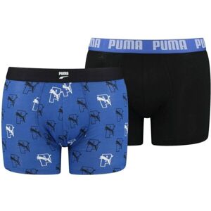 Puma MEN AOP BOXER 2P Pánske boxerky, modrá, veľkosť XL