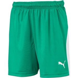 Puma LIGA SHORTS JR zelená 164 - Chlapčenské športové šortky