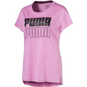 Puma MODERN SPORT GRAPHIC TEE ružová S - Dámske športové tričko
