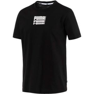 Puma REBEL UP BASIC TEE čierna XXL - Pánske tričko