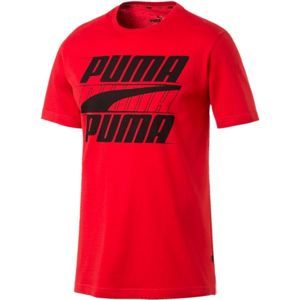 Puma REBEL BASIC TEE červená S - Pánske tričko