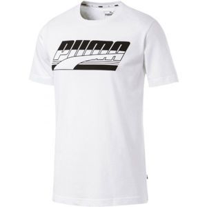 Puma REBEL BASIC TEE biela XXL - Pánske tričko