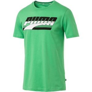 Puma REBEL BASIC TEE Pánske tričko, zelená, veľkosť M