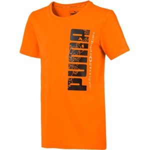 Puma ACTIVE SPORTS BASIC TEE B oranžová 116 - Detské tričko