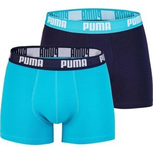 Puma BASIC BOXER 2P Pánske boxerky, tyrkysová, veľkosť S
