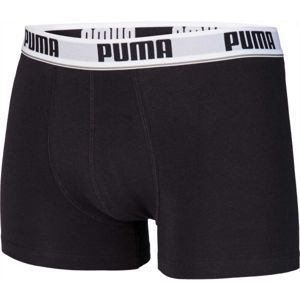 Puma BASIC STRIPE ELASTIC BOXER 2P Pánske boxerky, čierna,biela, veľkosť